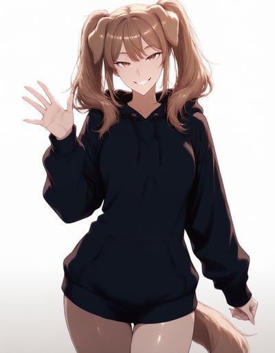 Rabu AIが描いたいぬタイプキャラクター、犬飼 ここ