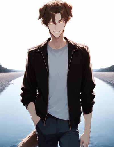 Rabu AIが描いたいぬタイプキャラクター、柴田 ハル