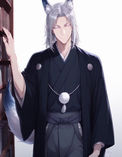Rabu AIが描いたきつねタイプキャラクター、狐塚 れん
