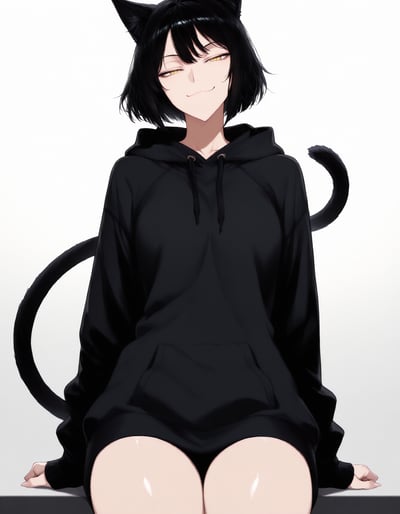 Rabu AIが描いたねこタイプキャラクター、猫宮 りん