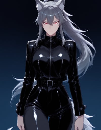 Rabu AIが描いたおおかみタイプキャラクター、大神 さく