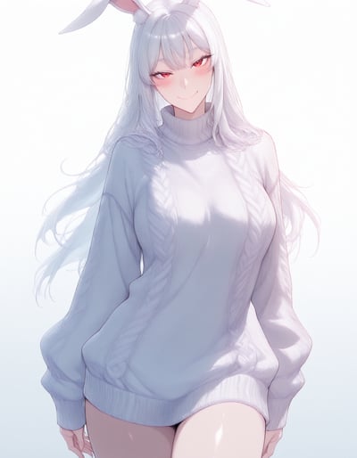 Rabu AIが描いたうさぎタイプキャラクター、宇佐美 みみ
