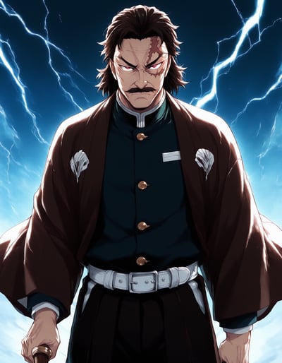 Rabu AIが描いた雷の呼吸キャラクター、桑島 慈悟郎