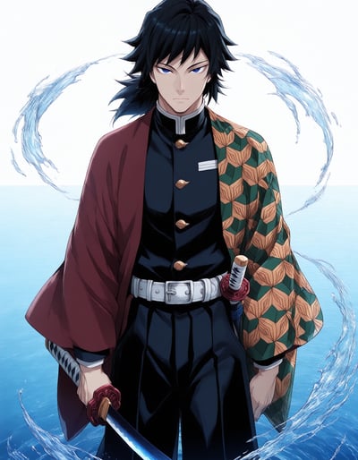 Rabu AIが描いた水の呼吸キャラクター、冨岡 義勇