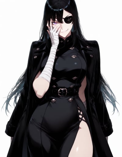 Rabu AIが描いた邪気眼系キャラクター、黒羽 ミレイ