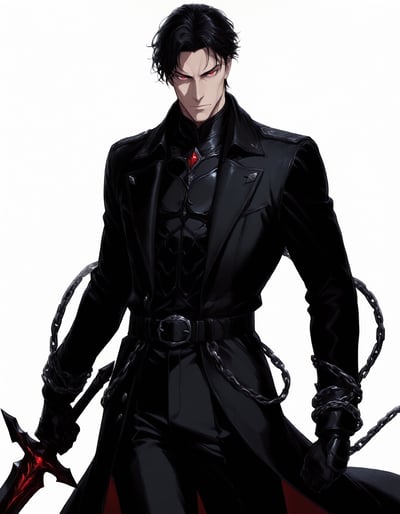 Rabu AIが描いた闇の剣士系キャラクター、闇条 ジン