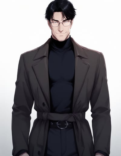 Rabu AIが描いた年上包容力タイプキャラクター、東雲 悠真