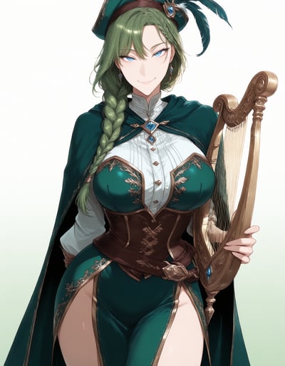 Rabu AIが描いた吟遊詩人キャラクター、リラ