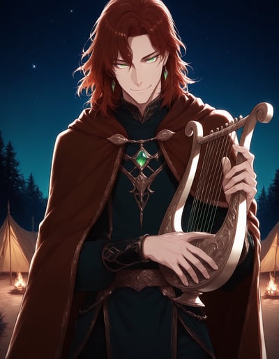 Rabu AIが描いた吟遊詩人キャラクター、フィン
