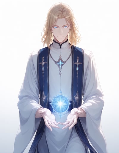Rabu AIが描いた聖職者キャラクター、ミハエル