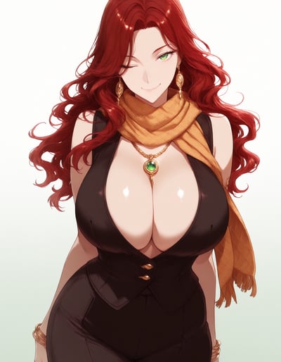 Rabu AIが描いた商人キャラクター、ロゼッタ
