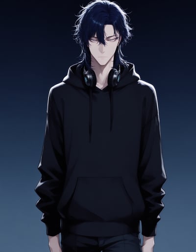 Rabu AIが描いたダウナー系キャラクター、氷室 アオ