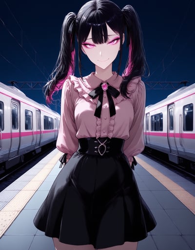 Rabu AIが描いた地雷系キャラクター、黒瀬 めろ
