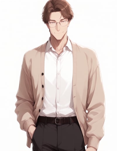 Rabu AIが描いた甘いキスキャラクター、柏木 湊
