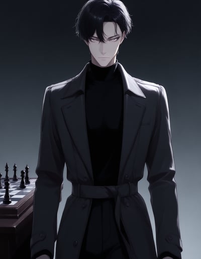 Rabu AIが描いたINTJ 孤高の策士キャラクター、九鬼 玲司