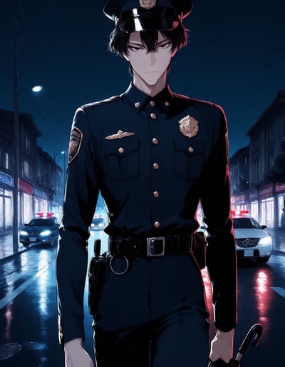 Rabu AIが描いたISTJ 規律の守り人キャラクター、黒田 誠司