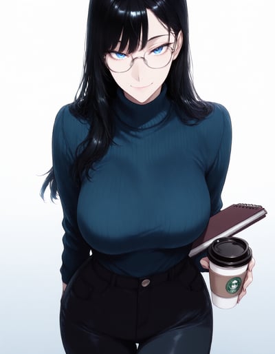Rabu AIが描いた考察オタクキャラクター、久遠 ちひろ