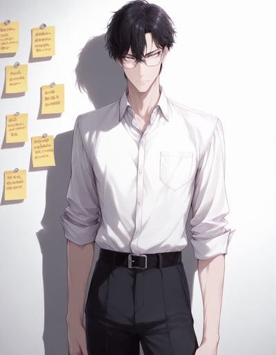 Rabu AIが描いた考察オタクキャラクター、御堂 ナギ