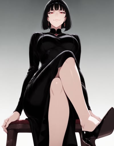 Rabu AIが描いたドMキャラクター、黒崎 アゲハ