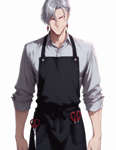 Rabu AIが描いた首すじが弱点キャラクター、黒瀬 シオン