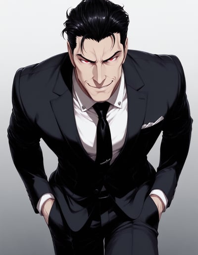 Rabu AIが描いたツンデレ受けキャラクター、黒羽 蓮司