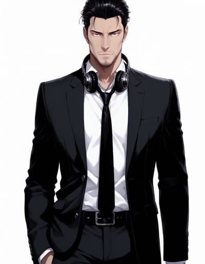 Rabu AIが描いた低音タイプキャラクター、神楽 ソウジ