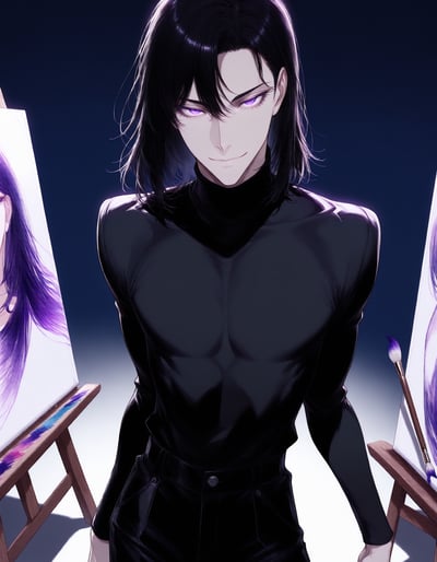 Rabu AIが描いた同担拒否キャラクター、黒崎 怜央