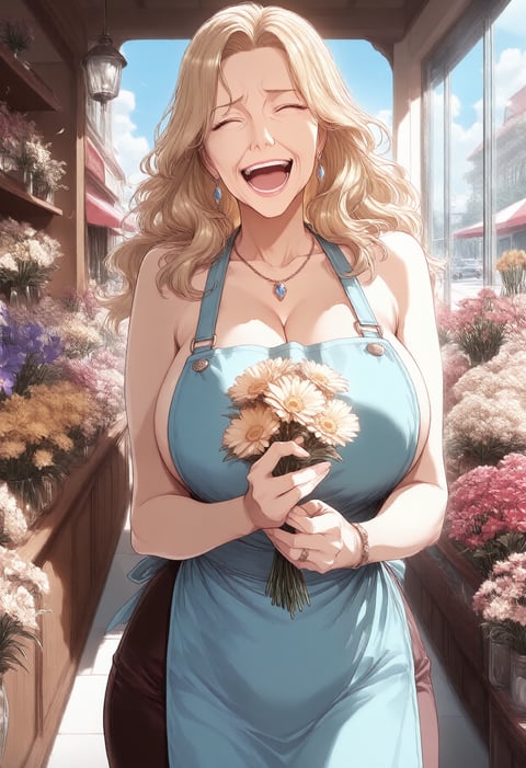 The Sunny Older One, drawn as a woman