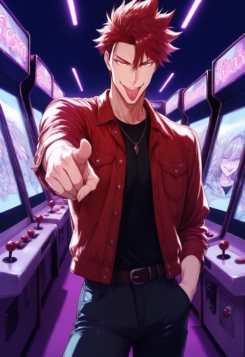 The Playful Rival, drawn as a man