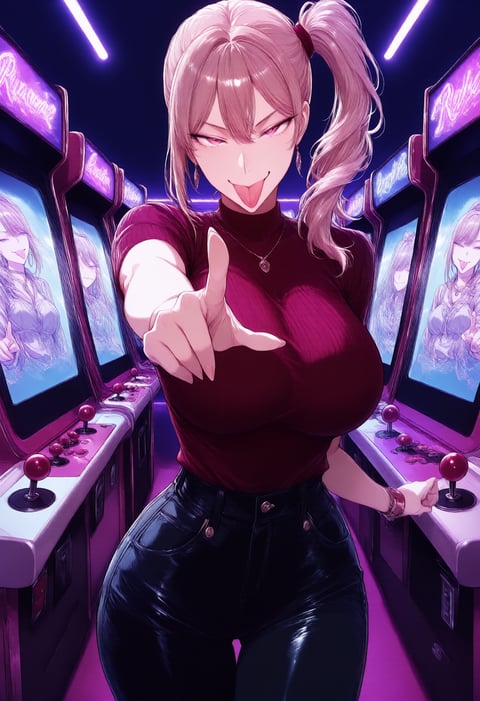 The Playful Rival, drawn as a woman