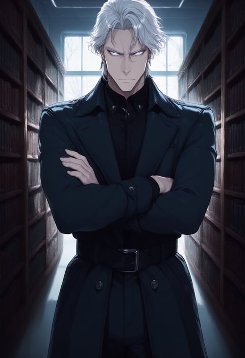 The Ice-Cold Rival, drawn as a man
