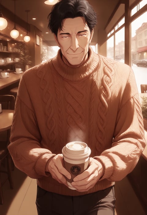 The Gentle Older One, drawn as a man