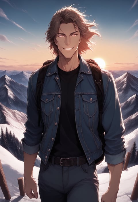 The Free Spirit, drawn as a man