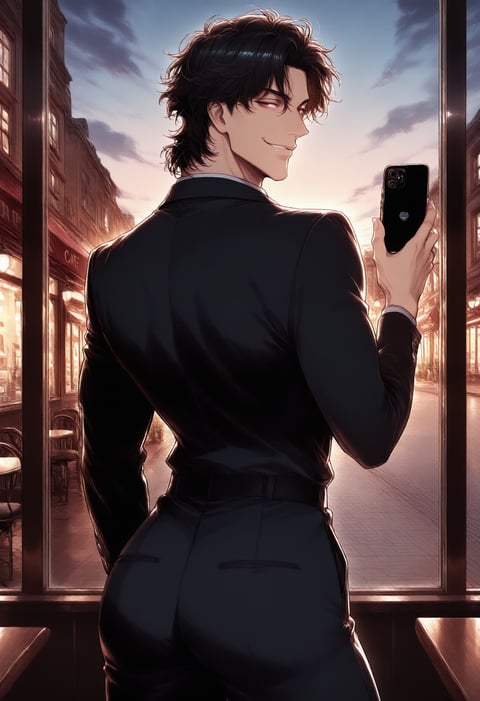 The Push and Pull, drawn as a man