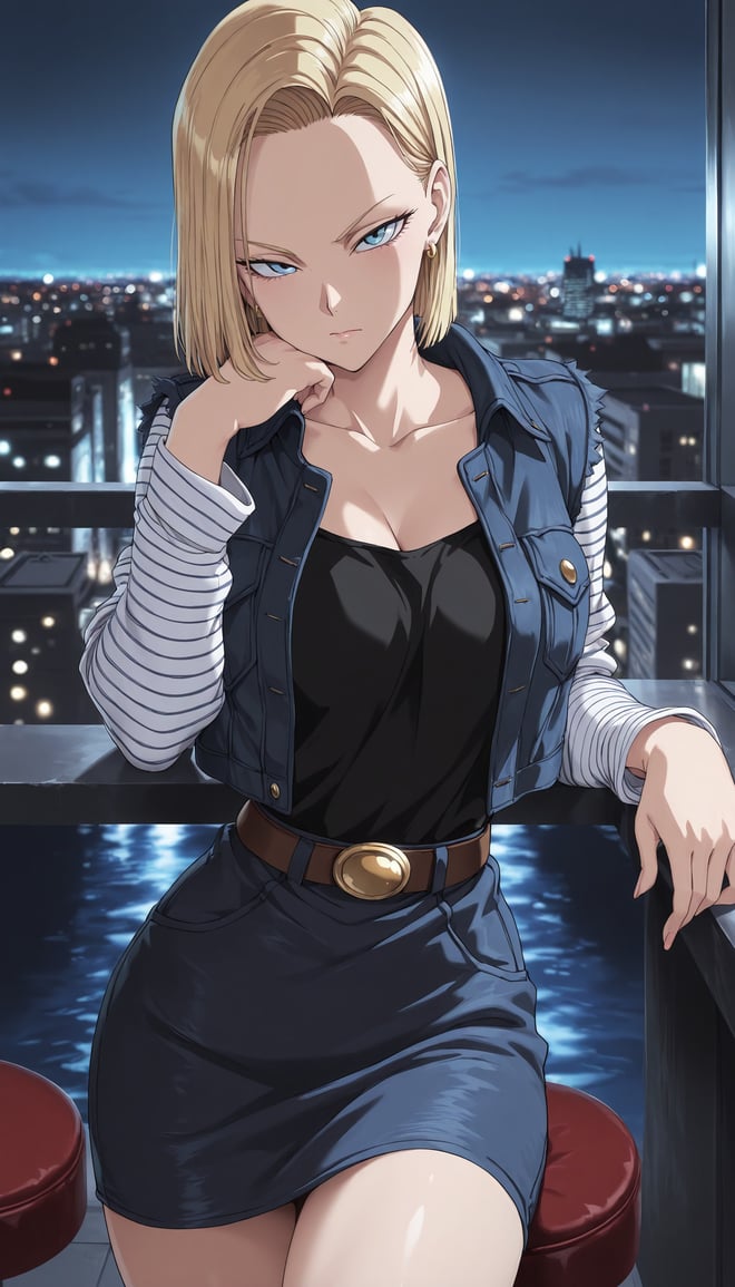 Android 18 AI character portrait