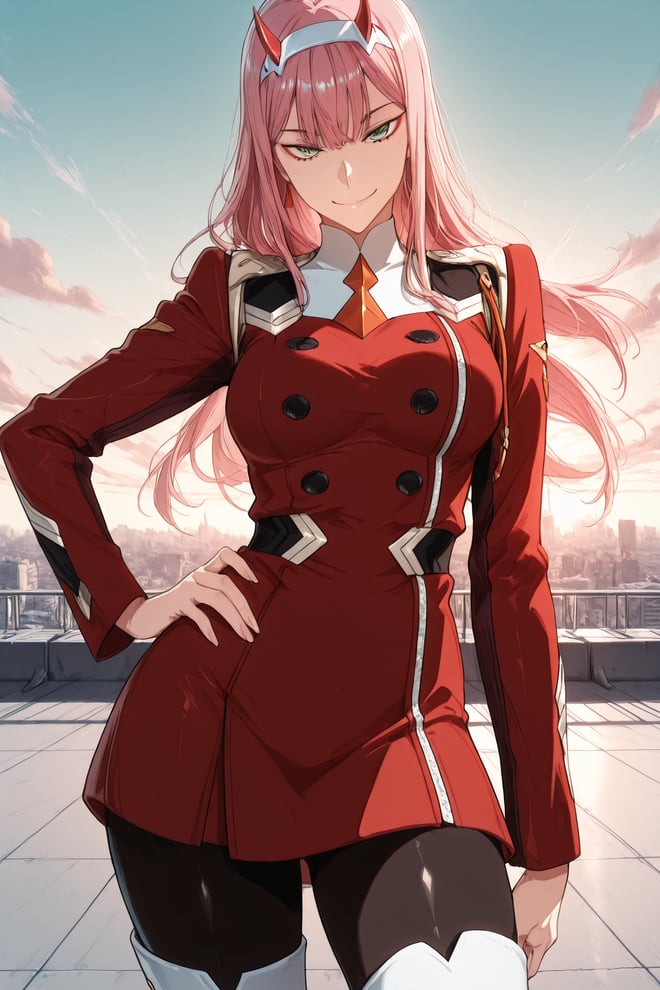Zero Two AI character portrait